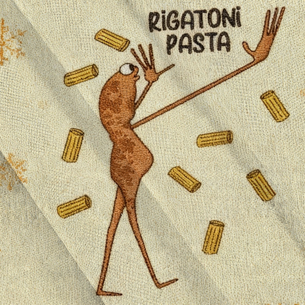 Baddiecat Marcus The Worm Rigatoni Pasta Christmas Ugly Sweatshirt