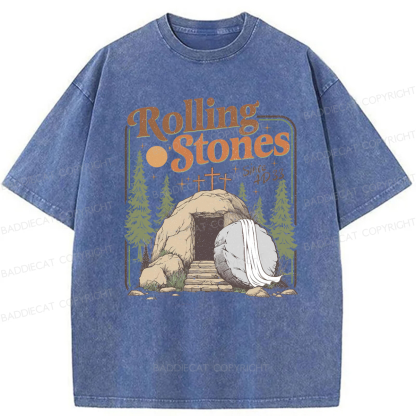 Baddiecat Rolling Christian Washed T-shirt