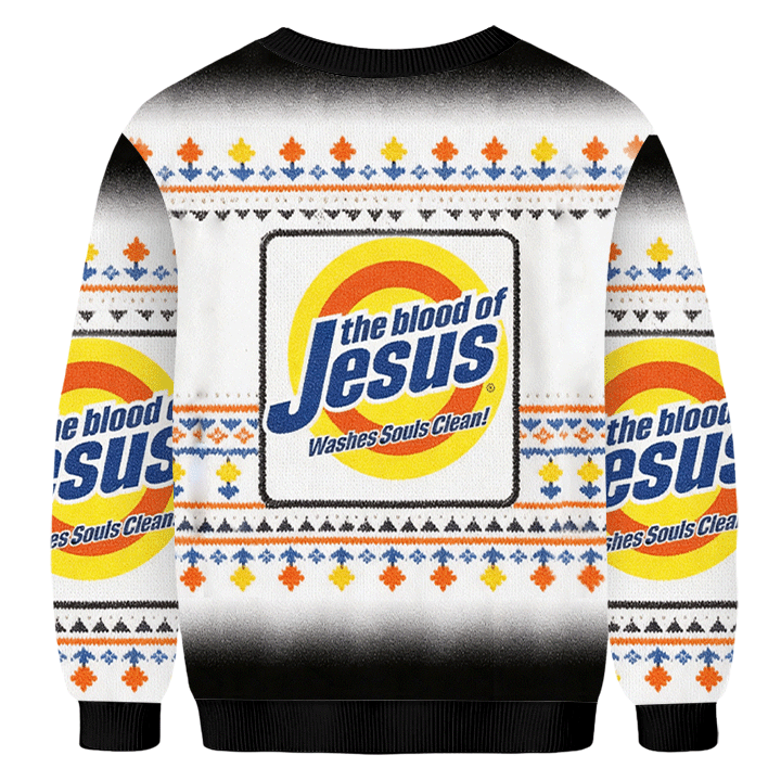 Baddiecat The Blood Of Jesus Ugly Sweatshirt