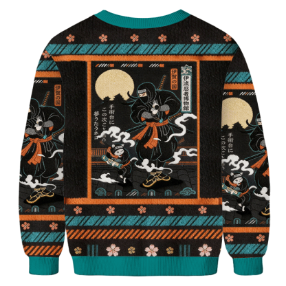 Baddiecat Tokyo Japanese Ninja Ugly Sweatshirt
