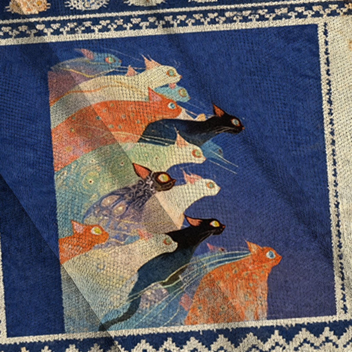 Baddiecat Japanese Colorful Cats Ugly Sweatshirt