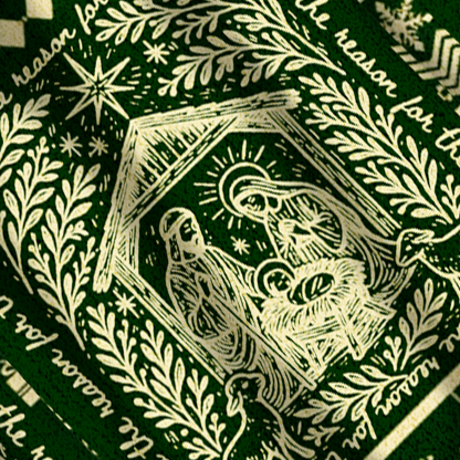 Baddiecat Jesus Was Born In This Season Christmas Ugly Sweatshirt