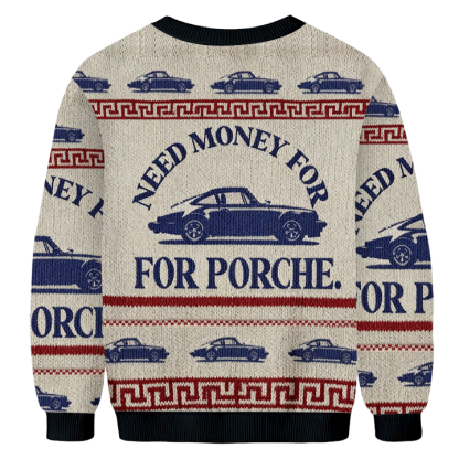Baddiecat Need Money For Porche Donut Ugly Sweatshirt
