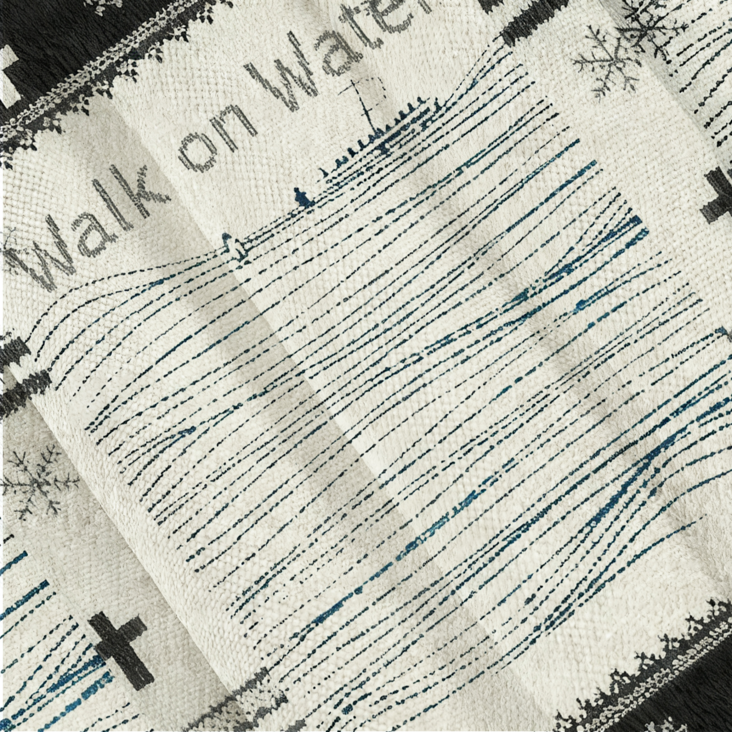 Baddiecat Walk On Water Christmas Ugly Sweatshirt