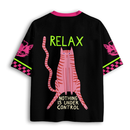 Baddiecat Relax Nothing Is Under Control Mesh Jersey