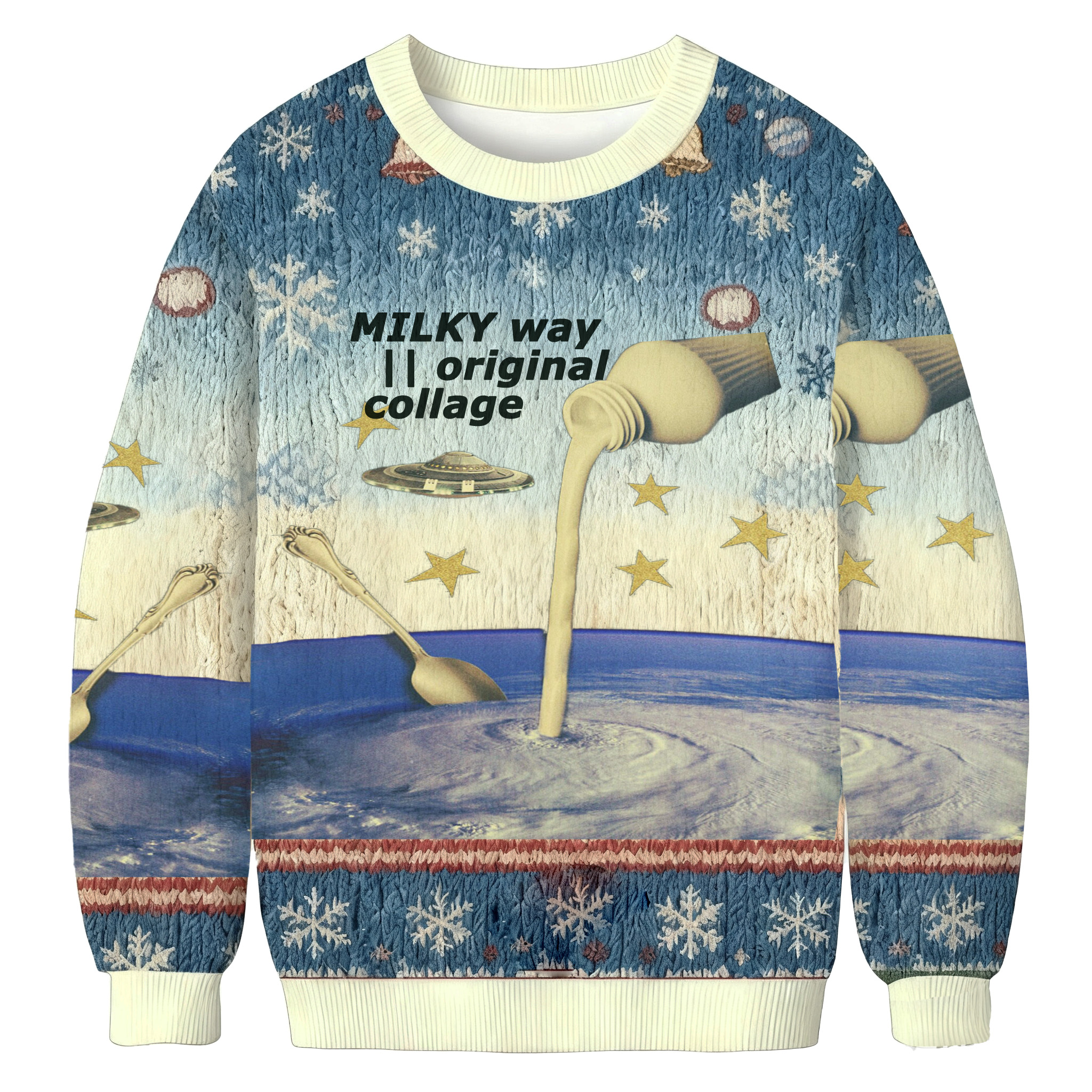 Milk-Poured Milky Way Ugly Sweatshirt