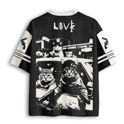Baddiecat Gangster Cats Mesh Jersey