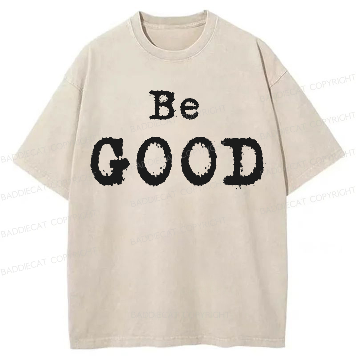 Baddiecat Be GOOD Washed T-shirt