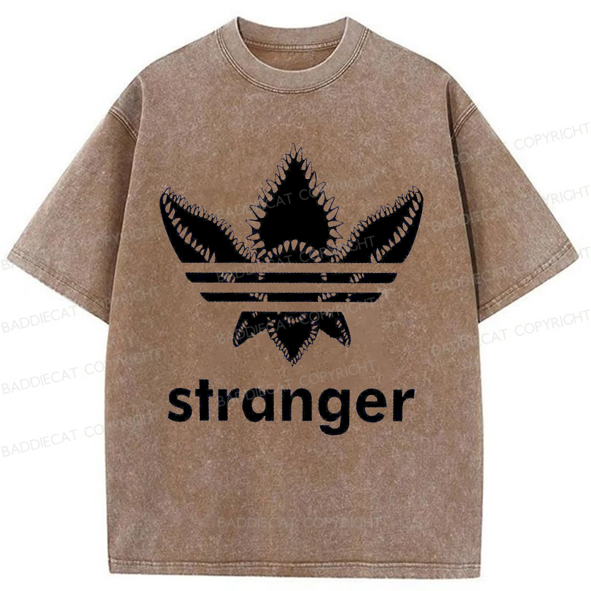 Baddiecat Stranger Things Demogorgon Washed T-shirt