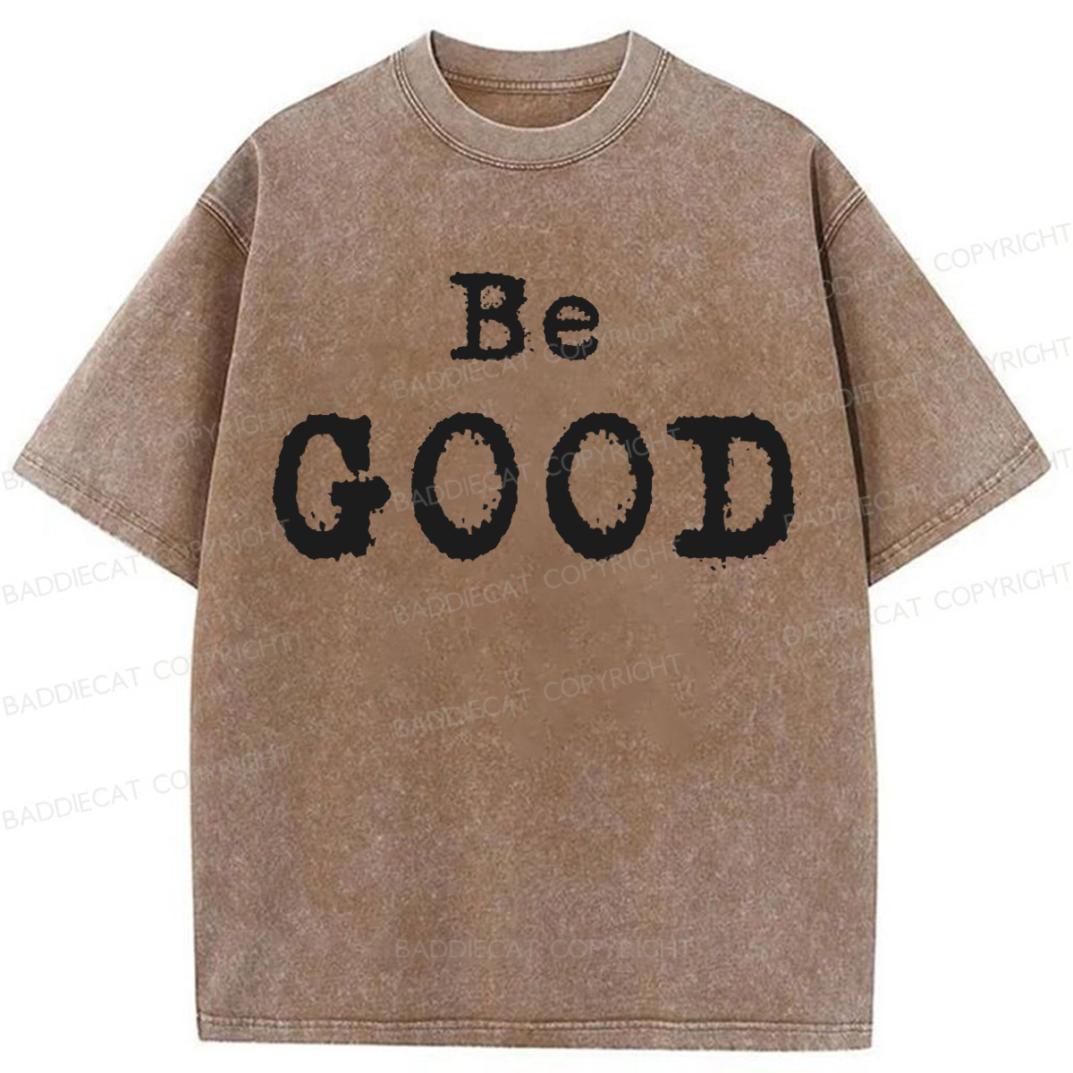 Baddiecat Be GOOD Washed T-shirt