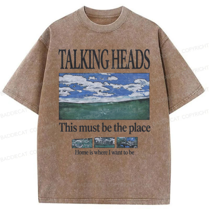 Baddiecat Talking Heads Washed T-shirt
