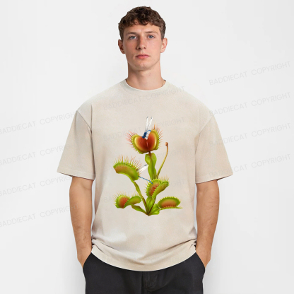 Baddiecat Venus Flytrap Washed T-shirt