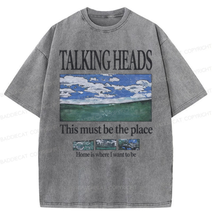 Baddiecat Talking Heads Washed T-shirt