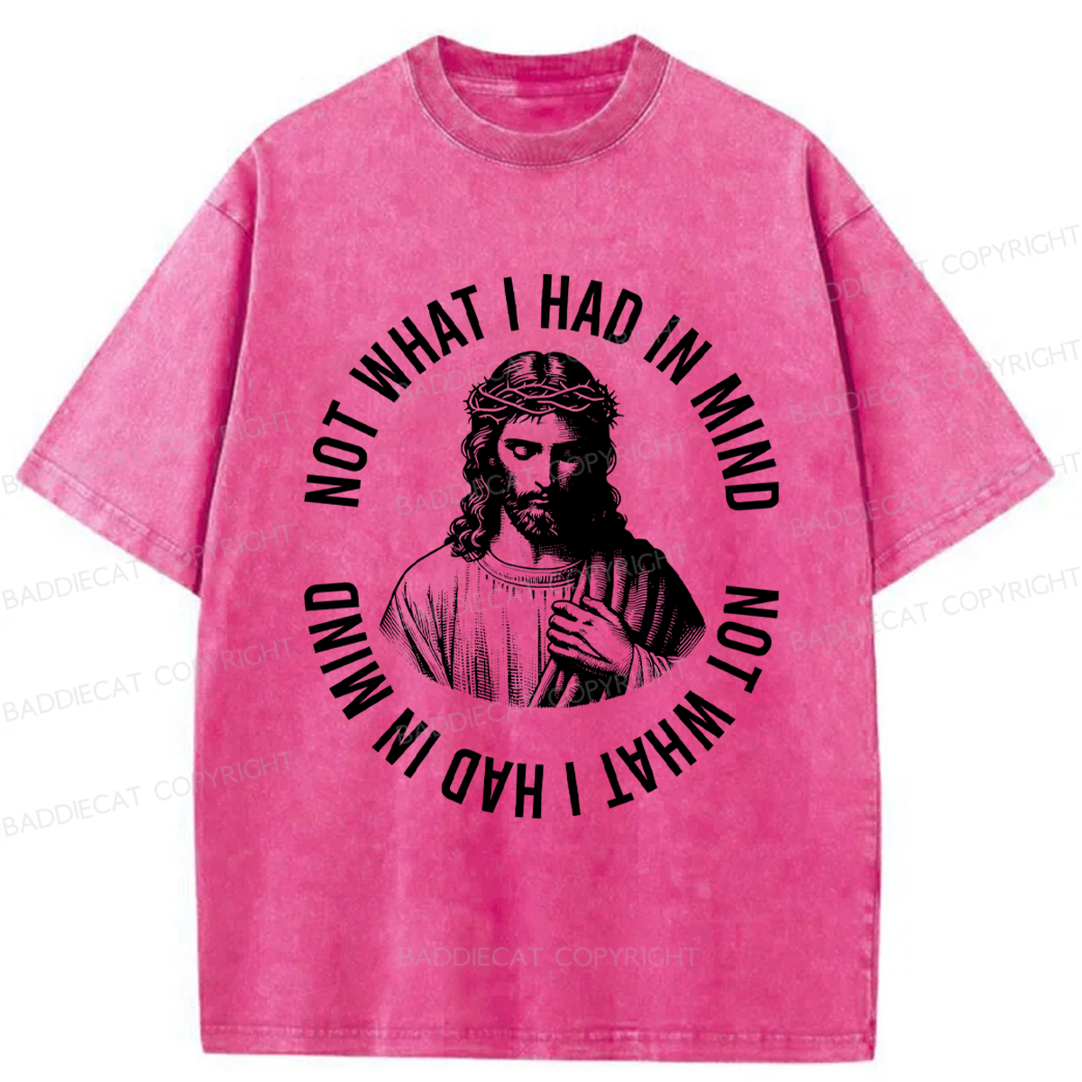 Baddiecat Not What I Had In Mind Jesus Washed T-shirt