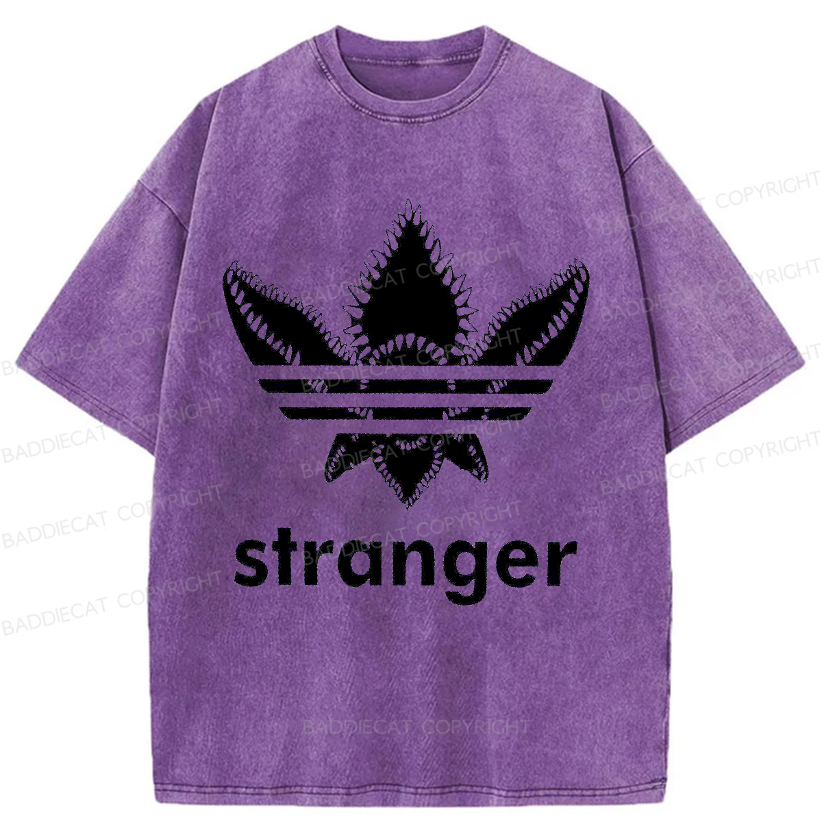 Baddiecat Stranger Things Demogorgon Washed T-shirt