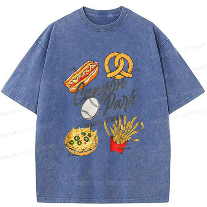 Baddiecat Stadium Snacks Washed T-shirt