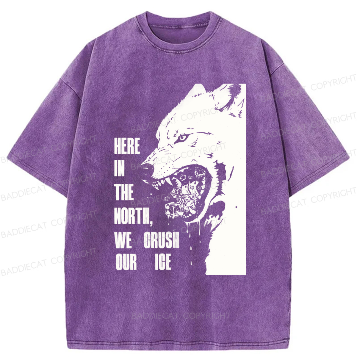 Baddiecat Crush Ice Washed T-shirt