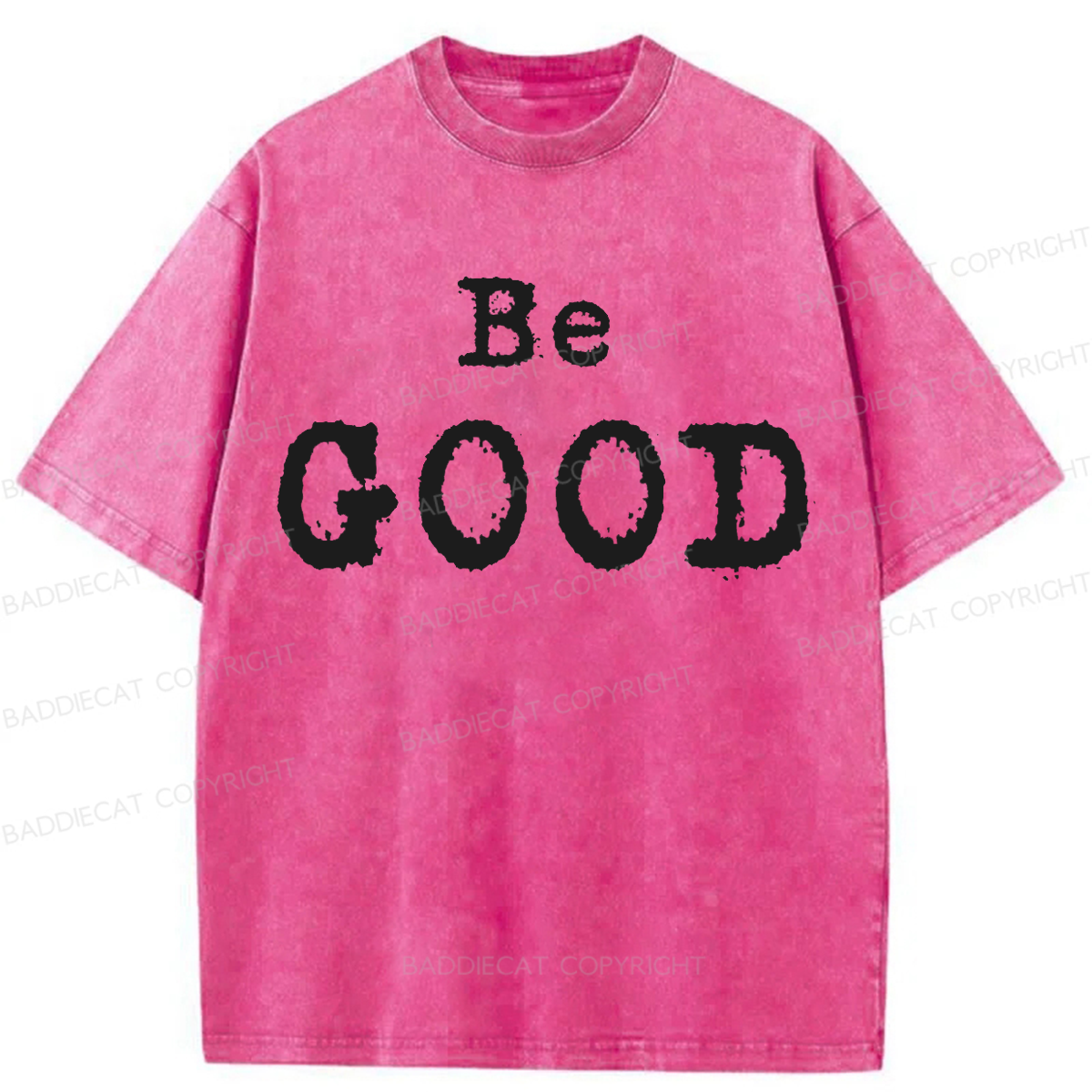 Baddiecat Be GOOD Washed T-shirt