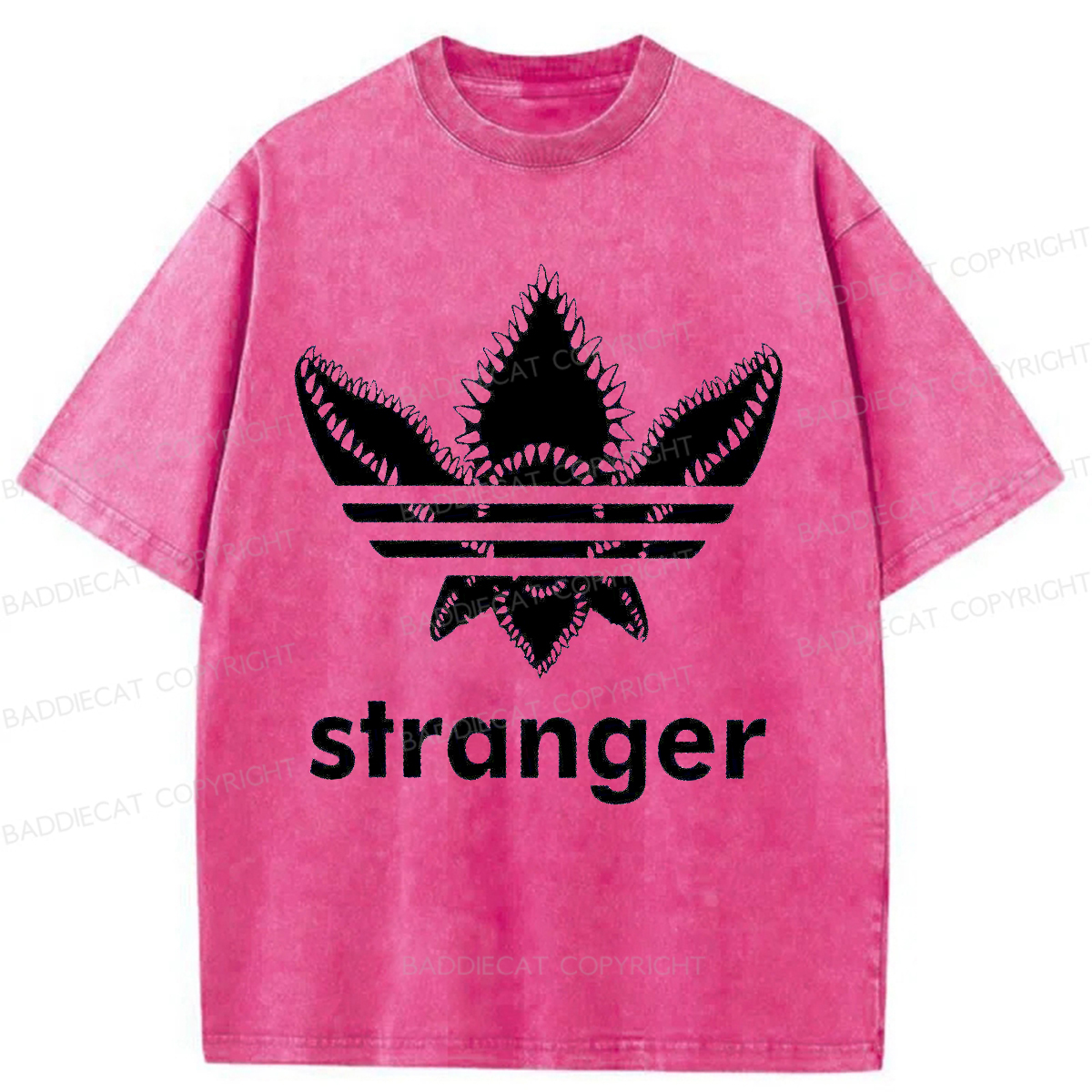 Baddiecat Stranger Things Demogorgon Washed T-shirt