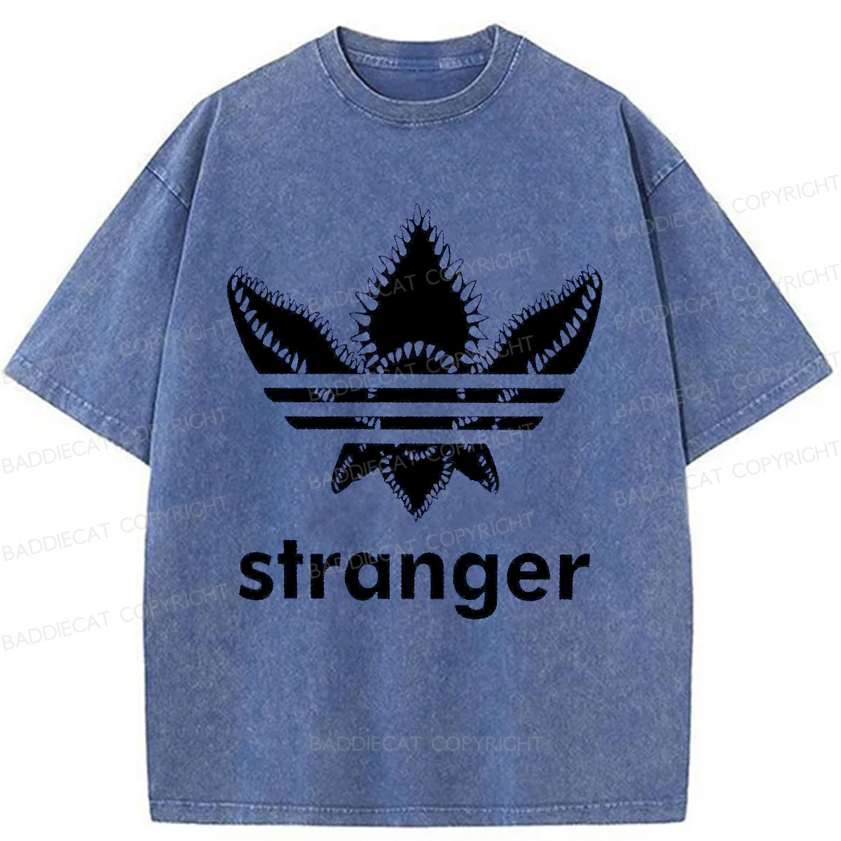 Baddiecat Stranger Things Demogorgon Washed T-shirt