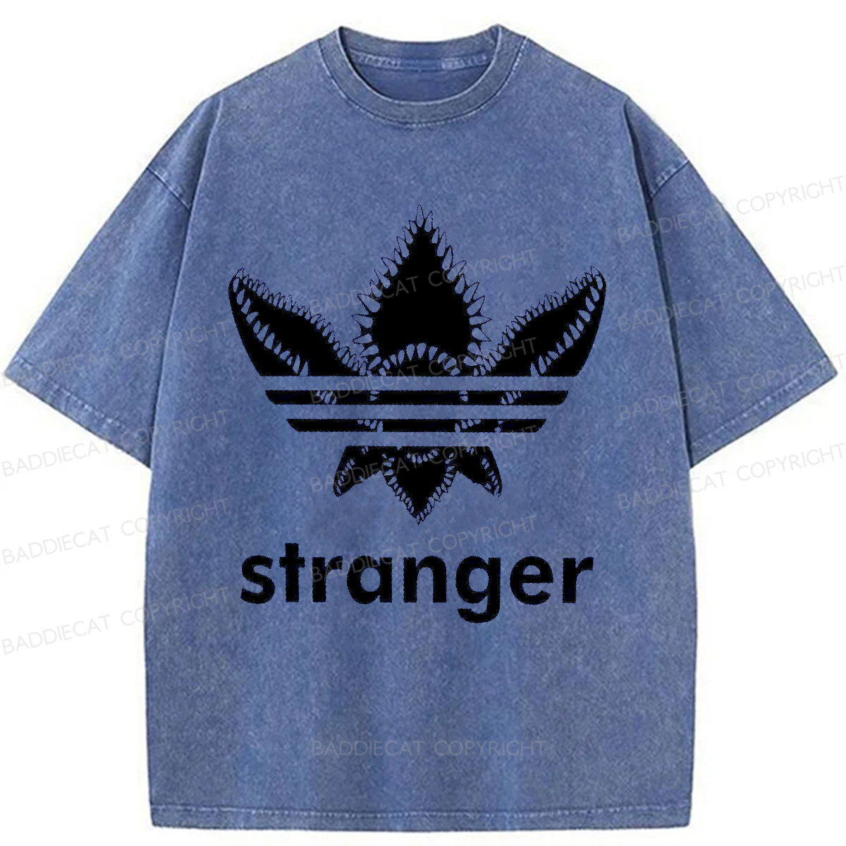 Baddiecat Stranger Things Demogorgon Washed T-shirt