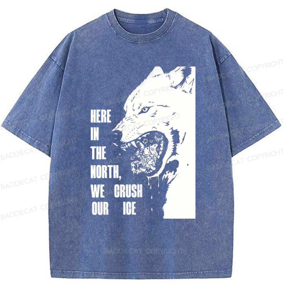 Baddiecat Crush Ice Washed T-shirt