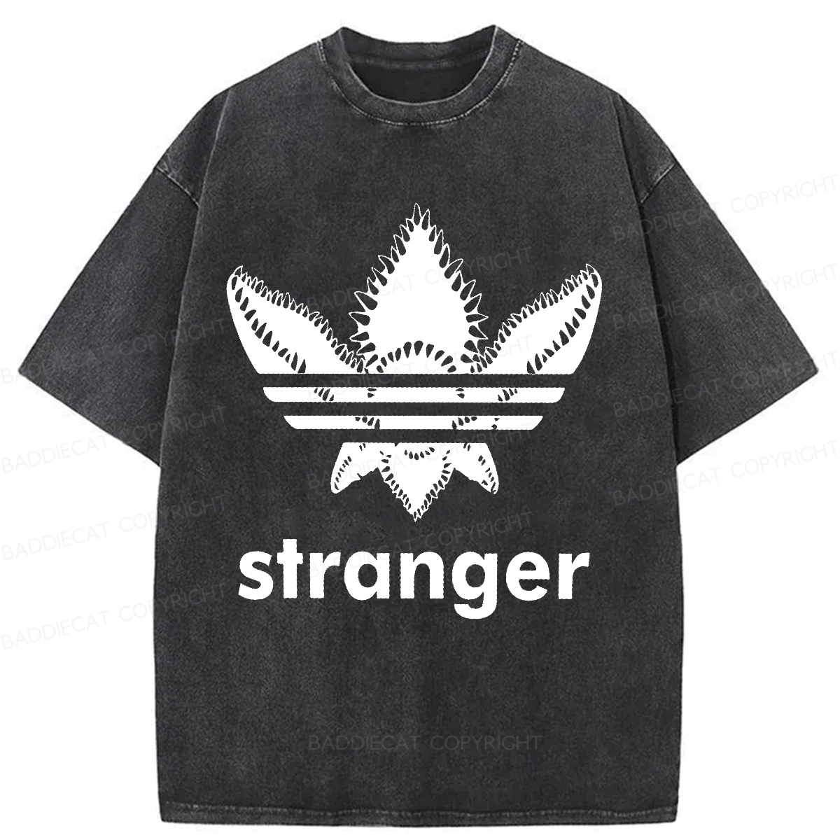 Baddiecat Stranger Things Demogorgon Washed T-shirt