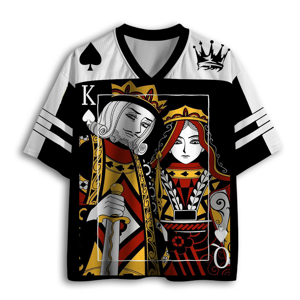 Baddiecat King And Queen Poker Mesh Jersey