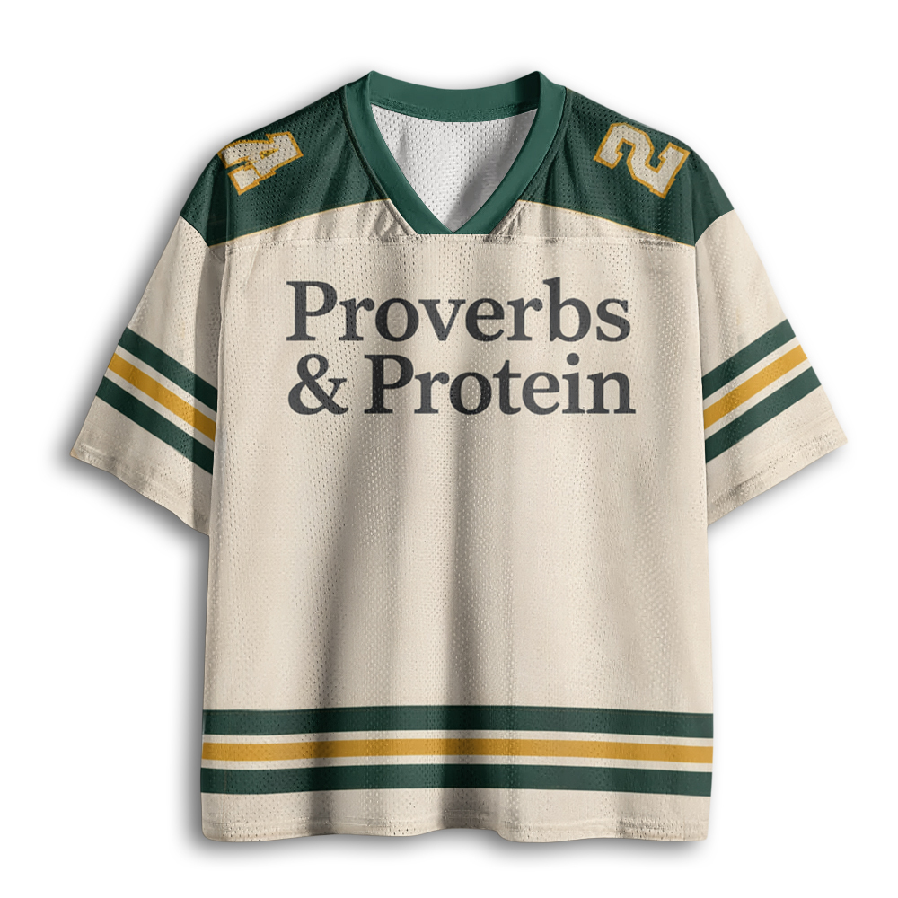 Baddiecat Proverbs & Protein Mesh Jersey