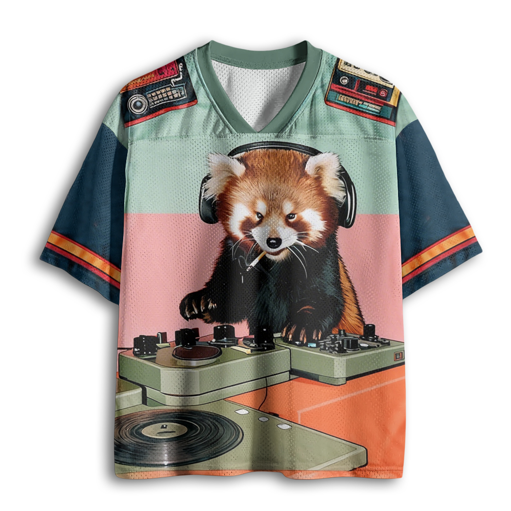 Baddiecat Red Panda Smoke Mesh Jersey