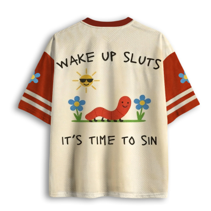 Baddiecat Wake Up Sluts Mesh Jersey
