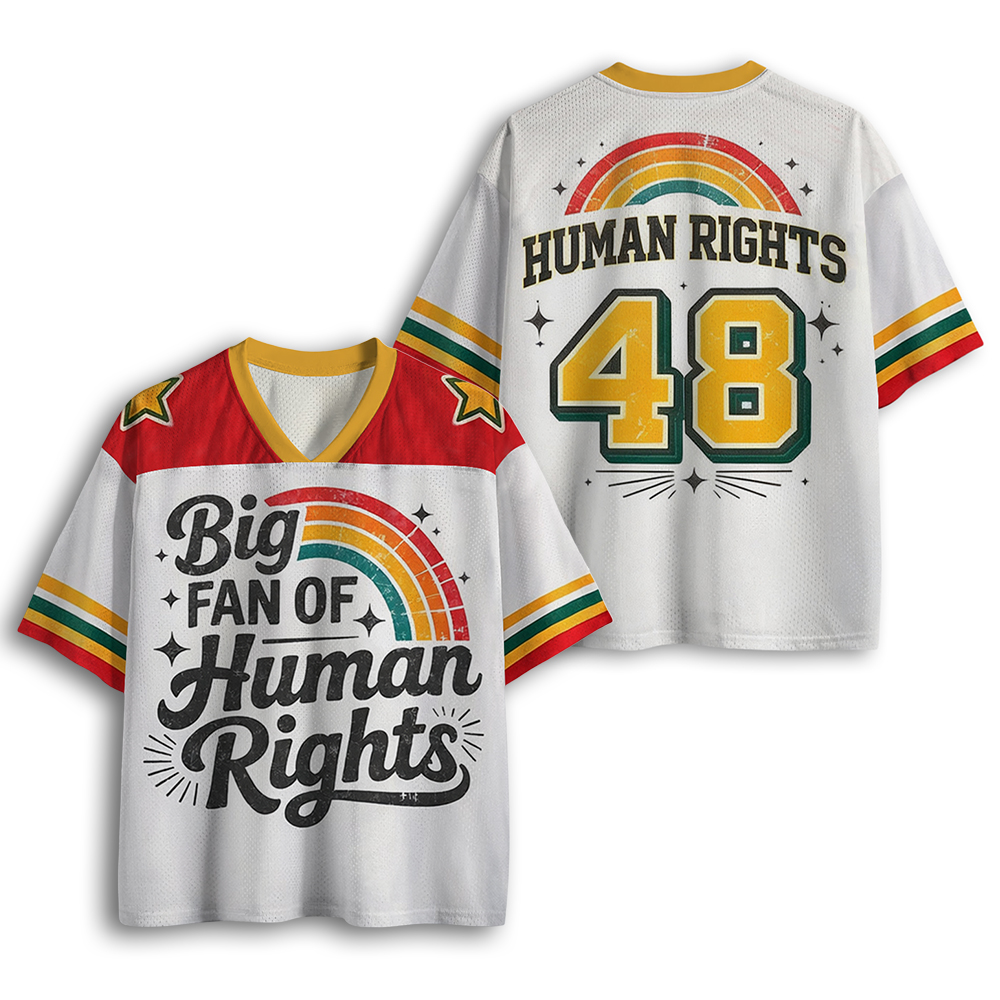 Baddiecat Big Fan Of Human Rights Mesh Jersey