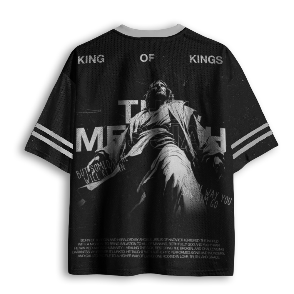 Baddiecat Jesus King Of Kings Mesh Jersey