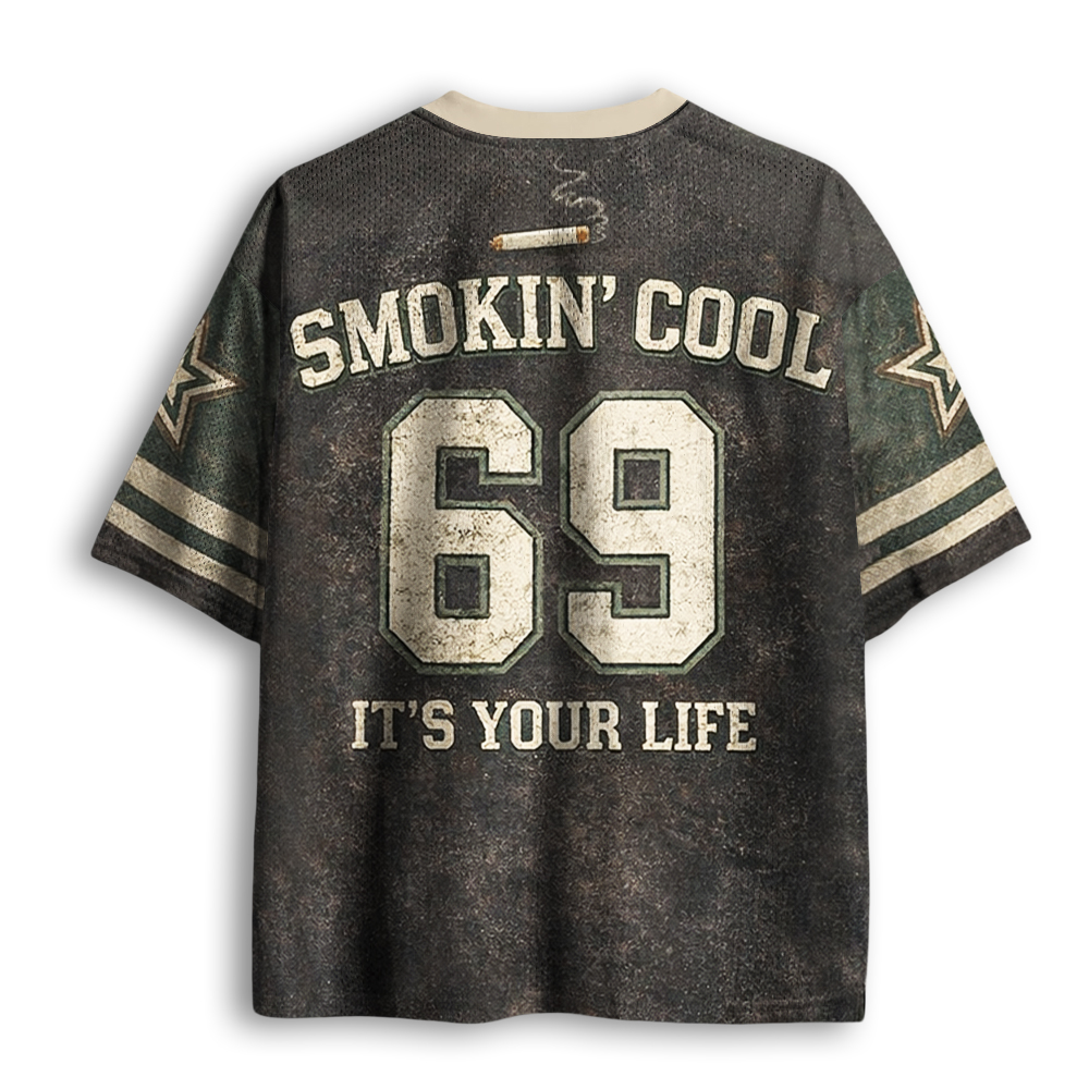 Baddiecat Animals Smoking Mesh Jersey