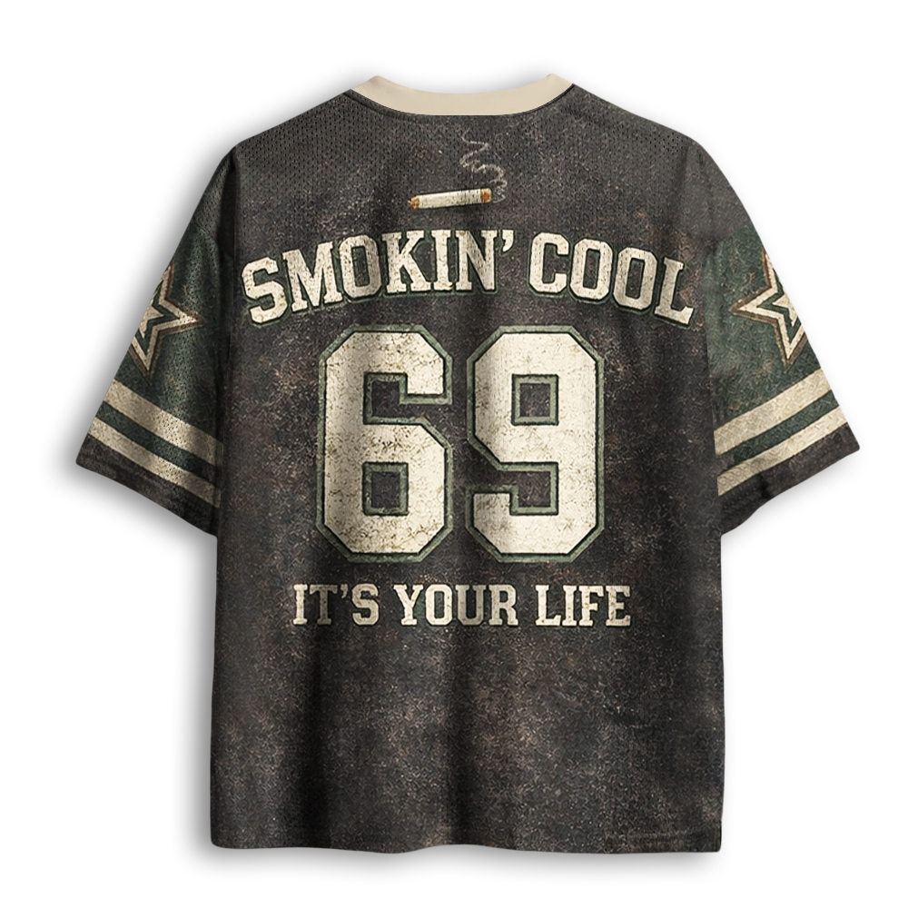 Baddiecat Animals Smoking Mesh Jersey