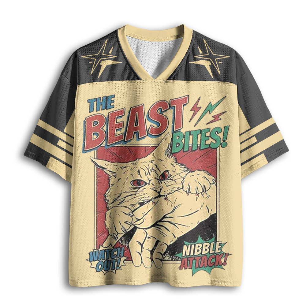 Baddiecat Beware Of Cats Mesh Jersey