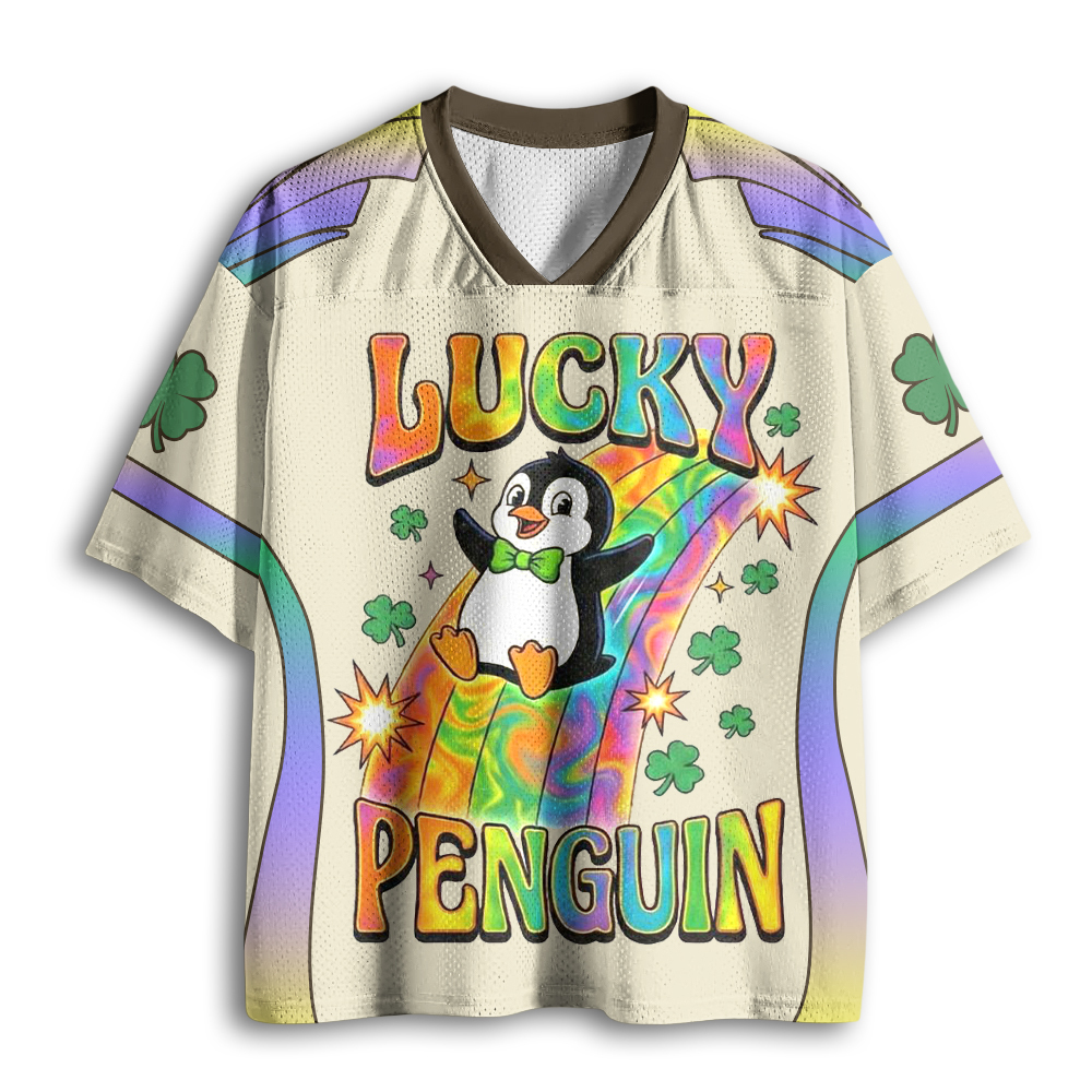 Baddiecat Lucky Penguin Mesh Jersey