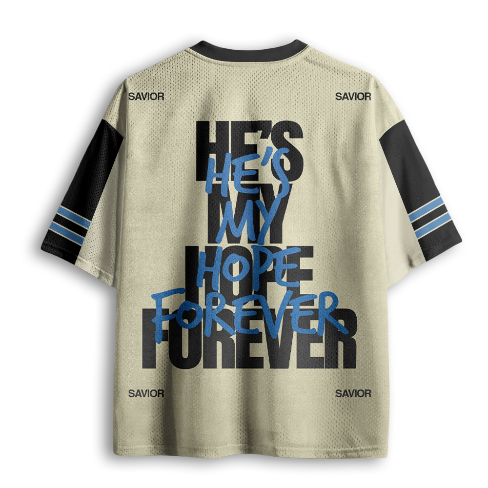 Baddiecat He's My Hope Forever Mesh Jersey