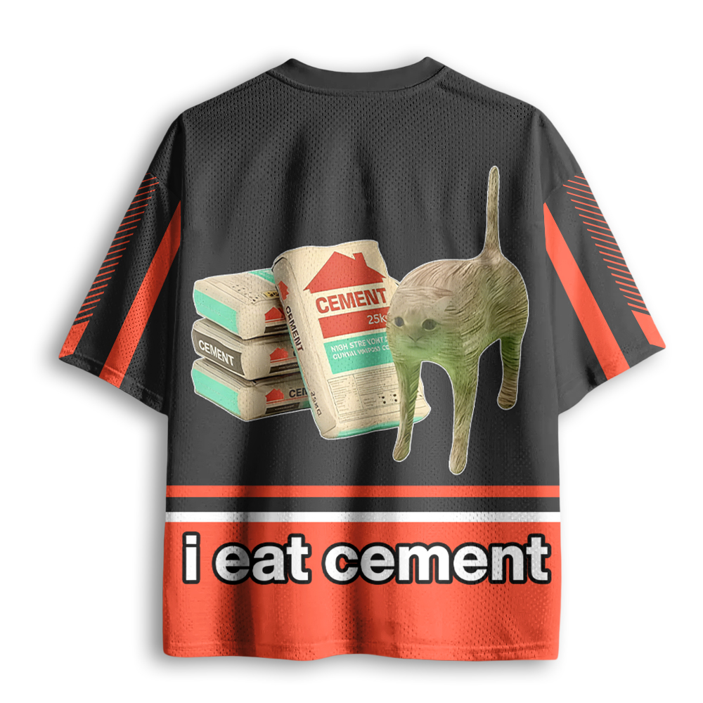 Baddiecat I Eat Cement Mesh Jersey