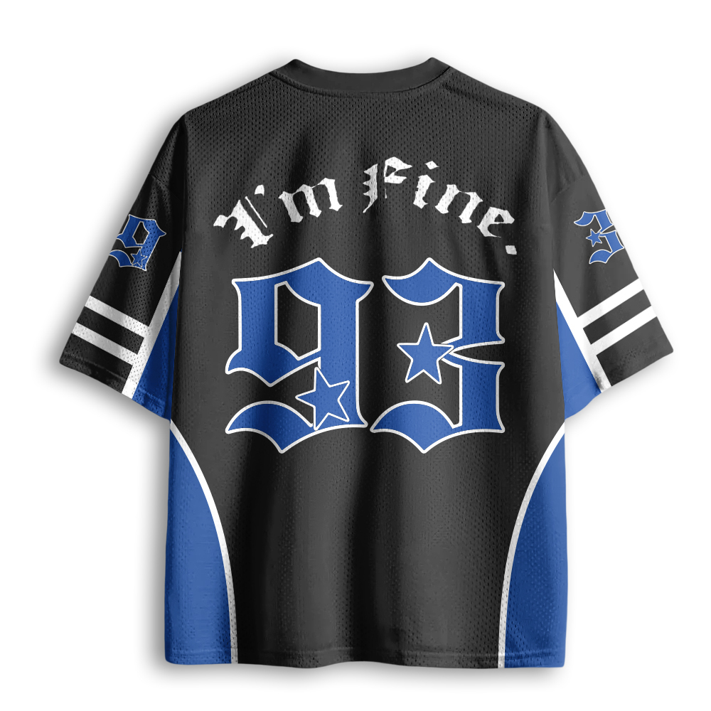 Baddiecat I'm Fine Mesh Jersey