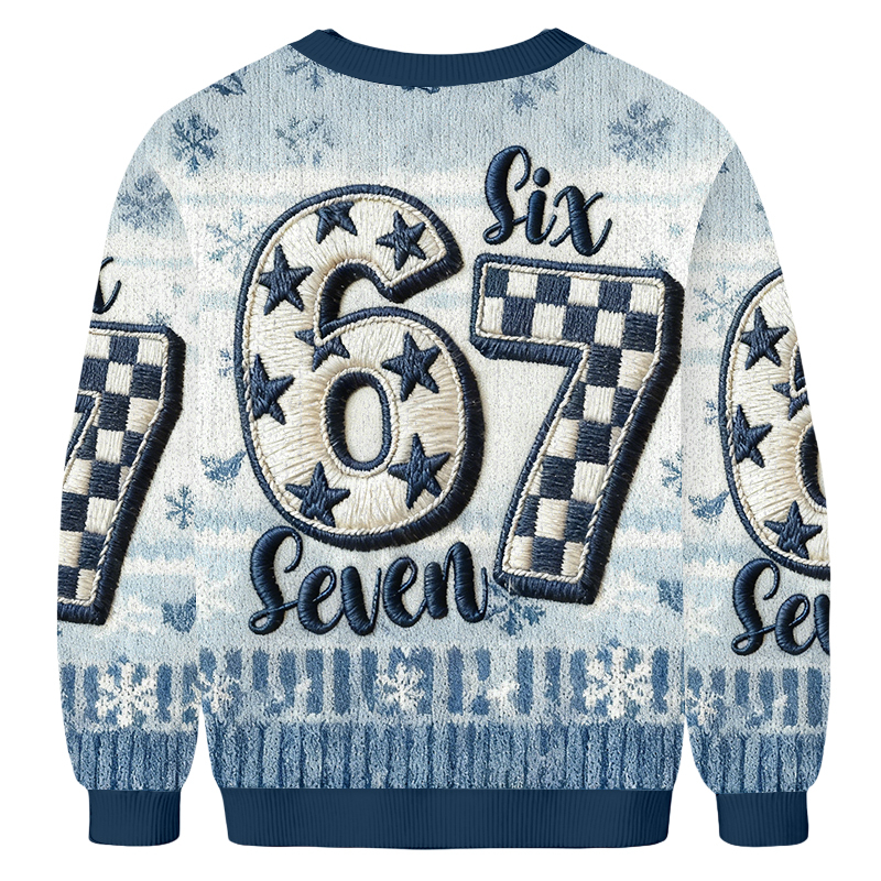 67 Illustration Number Christmas Ugly Sweatshirt