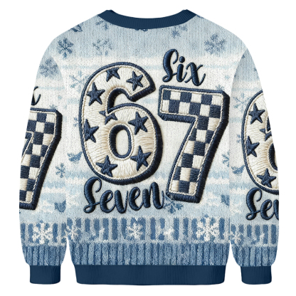 67 Illustration Number Christmas Ugly Sweatshirt