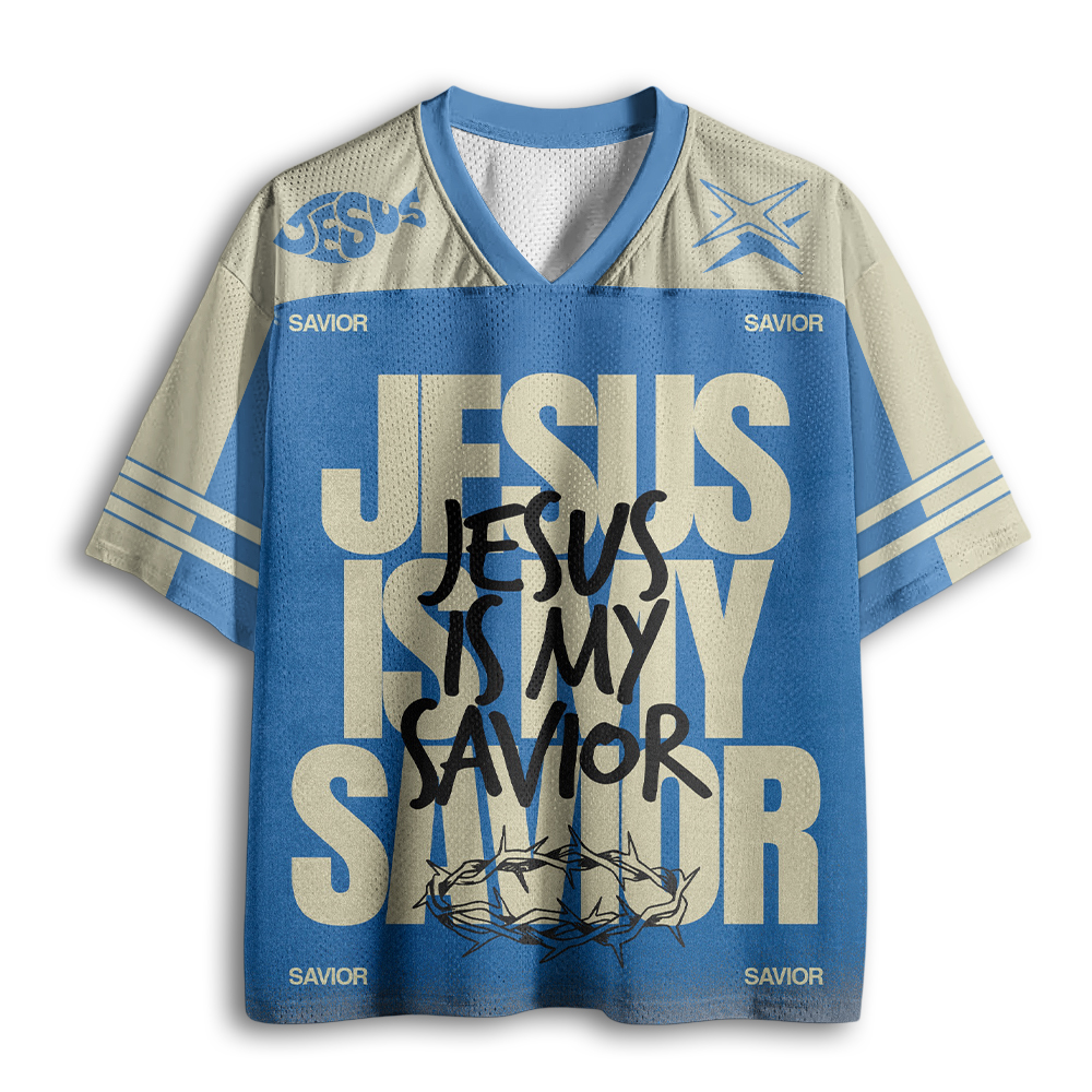 Baddiecat Jesus Is My Savior Mesh Jersey