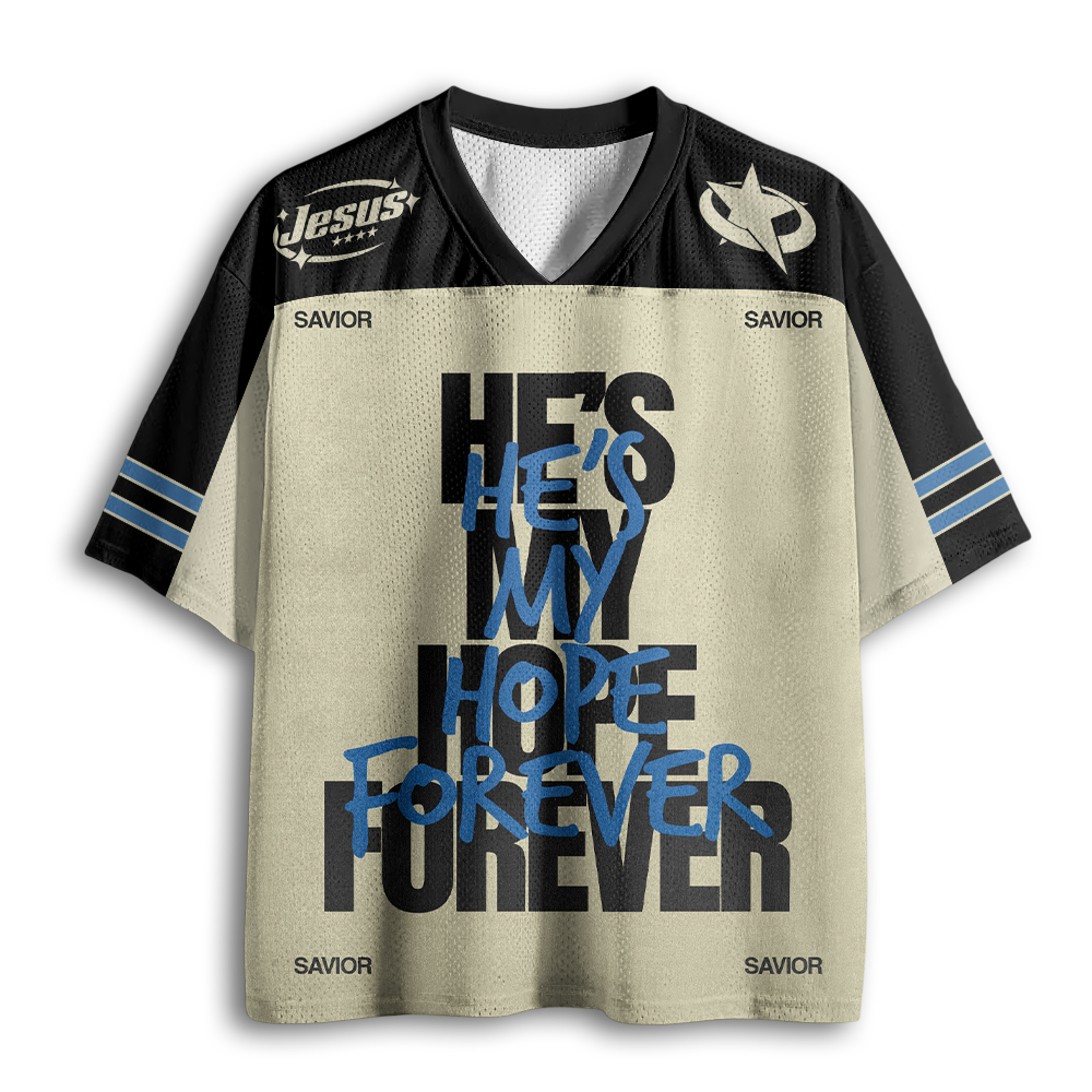Baddiecat He's My Hope Forever Mesh Jersey