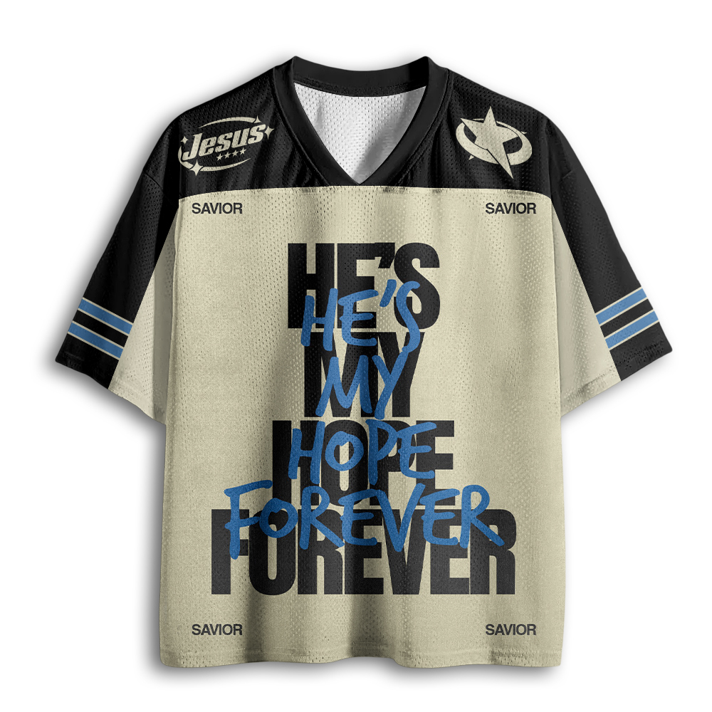 Baddiecat He's My Hope Forever Mesh Jersey