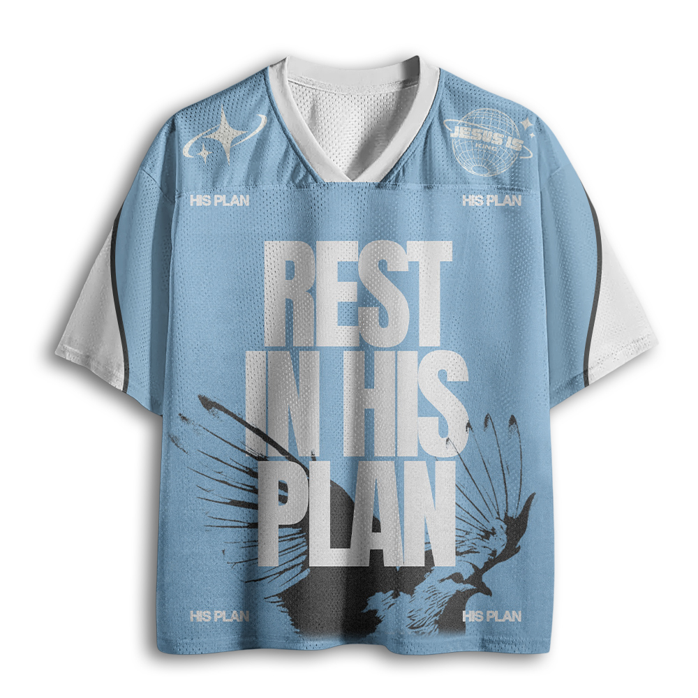 Baddiecat Rest In His Plan Mesh Jersey