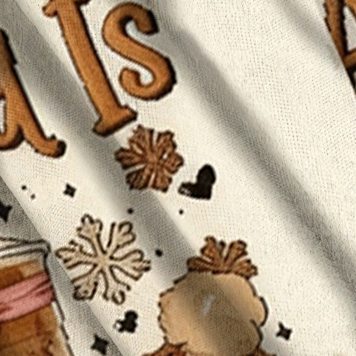 Baddiecat Cozy Winter Coffee Lover Ugly Sweatshirt