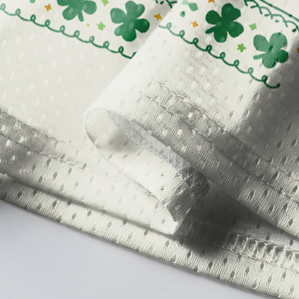 Baddiecat Just A Lucky Goose St Patrick's Day Mesh Jersey