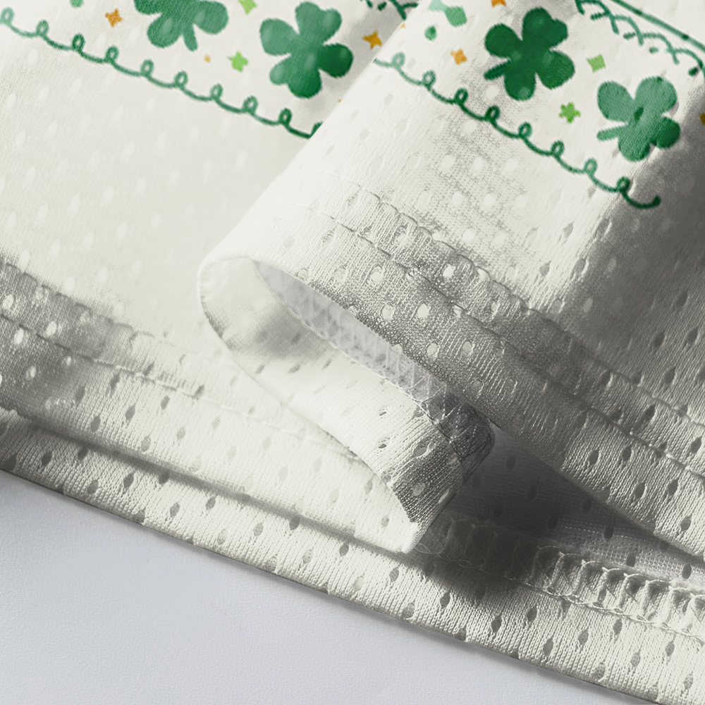 Baddiecat Just A Lucky Goose St Patrick's Day Mesh Jersey