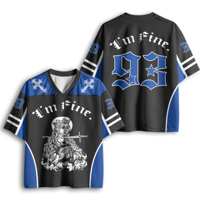 Baddiecat I'm Fine Mesh Jersey